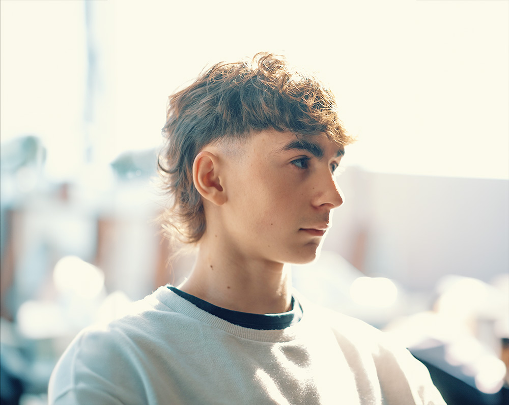 modern mullet trending hairstyle